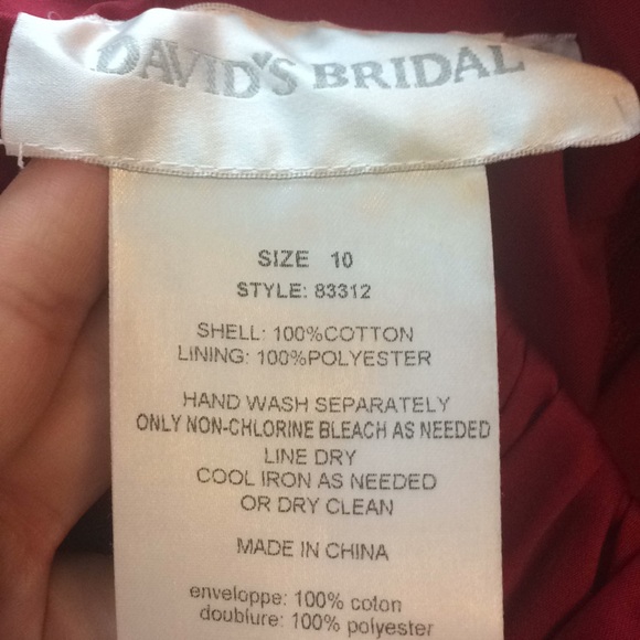 David’s Bridal Apple Bridesmaid Dress size 10 - Picture 4 of 7